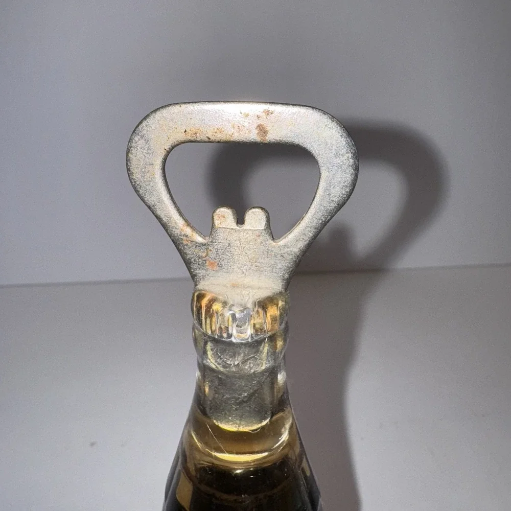 Vtg COCA-COLA Plush Polar Bear & Liquid Filled‎ Soda Bottle Opener